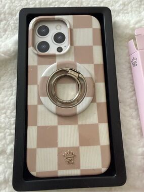 Velvet caviar Nude Vibe Checker iPhone Case 16pm